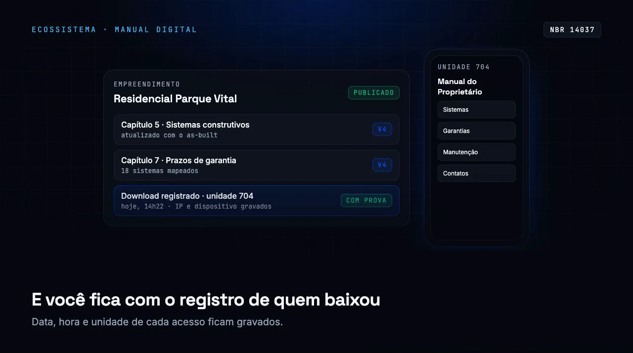 Download registrado da unidade 704 com data, hora, IP e dispositivo